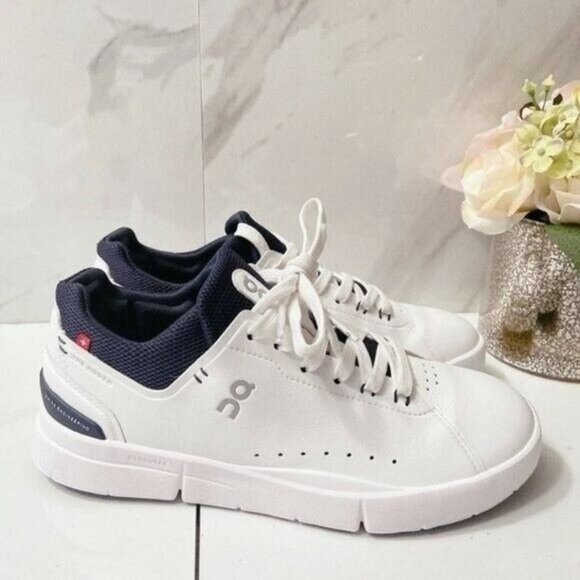 On Cloud THE ROGER Advantage Tennis Sneaker Running Shoe White Blue Mens US 14 - Picture 4 of 8